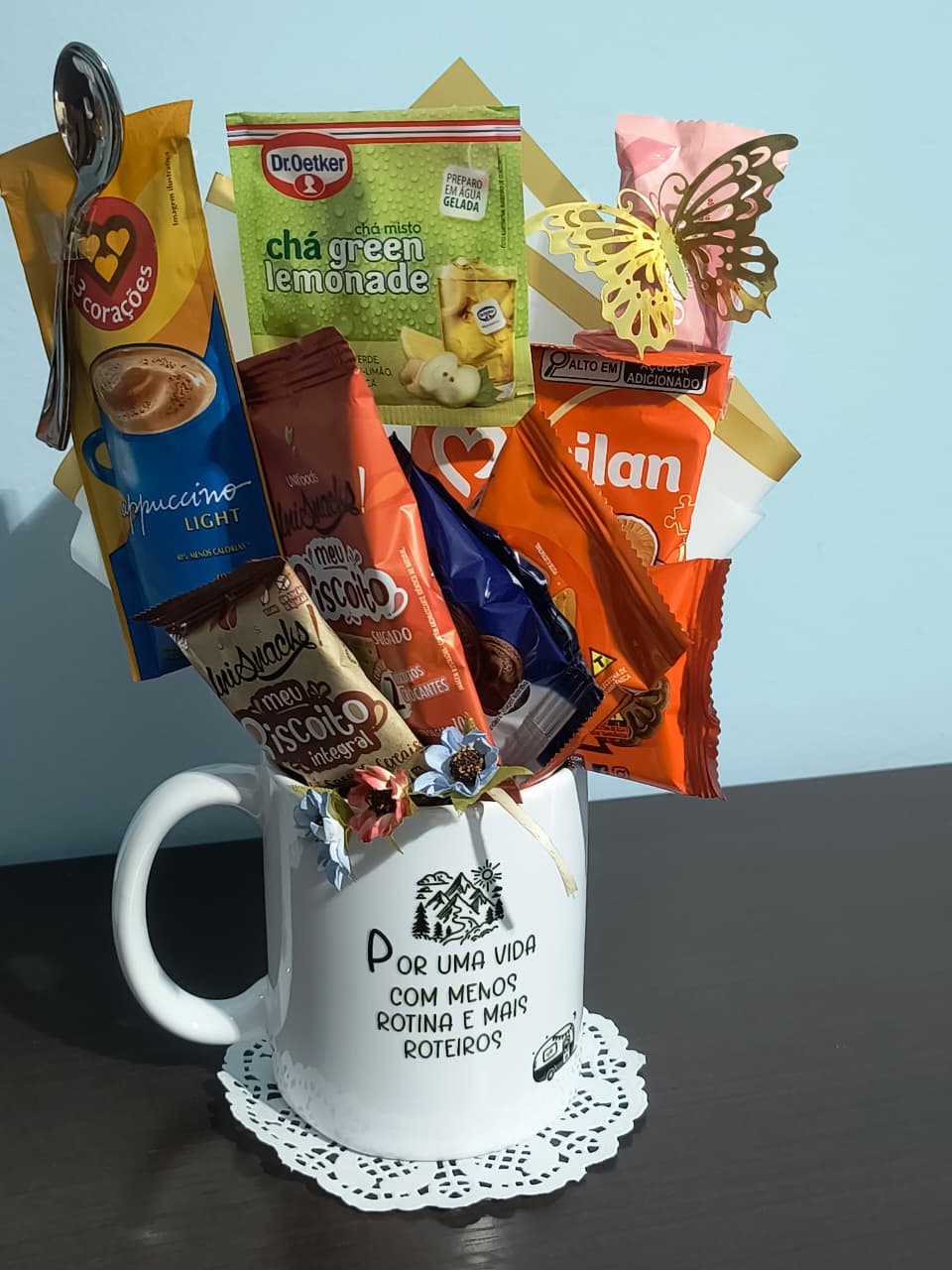 Caneca de cerâmica decorativa para presente — foto 12